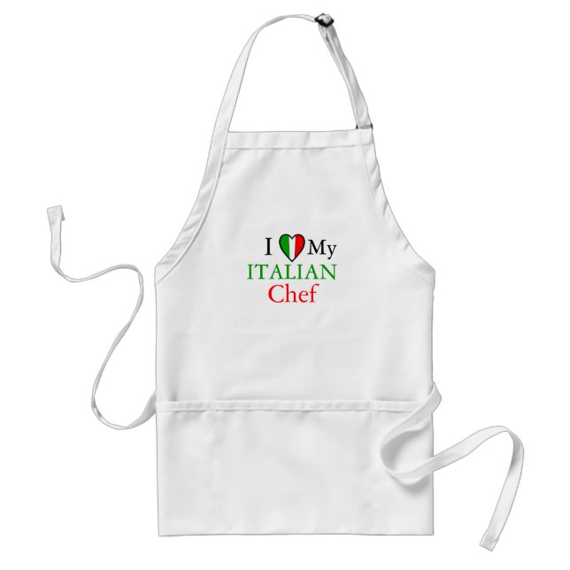 Tablier J'aime mon chef italien (Devant)