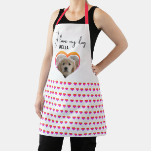 Tablier J'aime mon chien Coeur Motif Animaux domestiques N