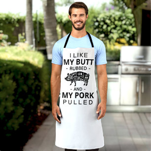 Tablier J'aime mon cul frotté et mon porc tiré un drôle
