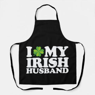 Tablier J'aime mon mari irlandais couple Saint-Patrick