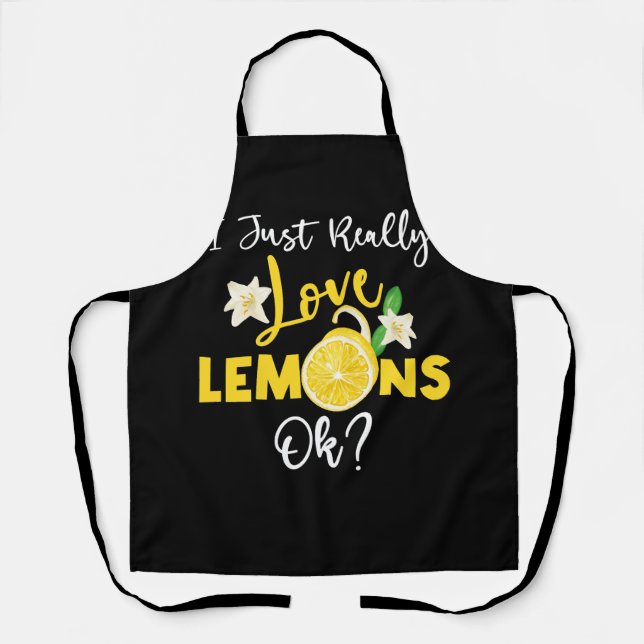 Tablier J'Aime Vraiment Les Citrons Ok Lemonade Boire I L (Recto)