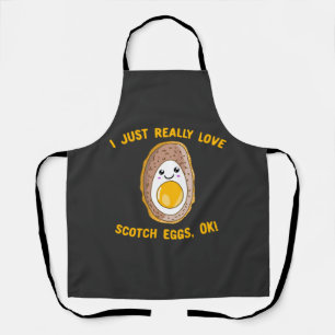 Tablier J'Aime Vraiment Les Oeufs De Scotch, Ok ! Kawaii S
