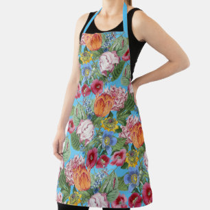 Tablier Jardin aux fleurs printanières