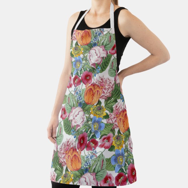 Tablier Jardin aux fleurs printanières (Insitu)