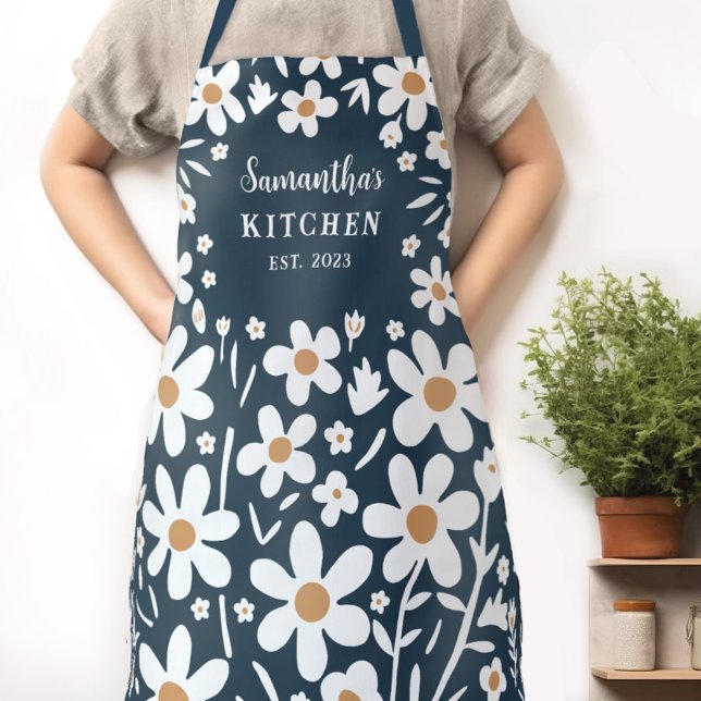 Tablier Jardin de campagne mignonne Parc féminin (Whether you're baking, painting, or gardening, this personalized apron adds flowers to your day!)