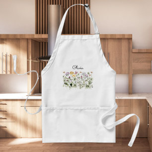 Tablier Jardin de fleurs sauvages personnalisé