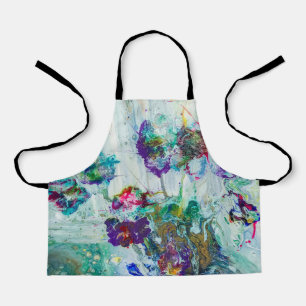 Tablier Jardin des colibris Peinture abstraite