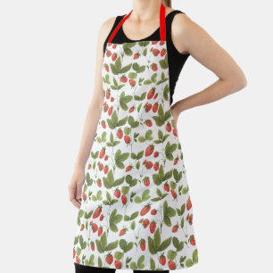 Tablier Jardin d'été   Apron aux fraises