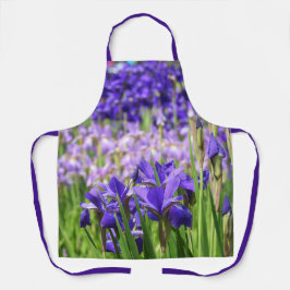 Tablier Jardin d'Irises pourpres d'Améthyste