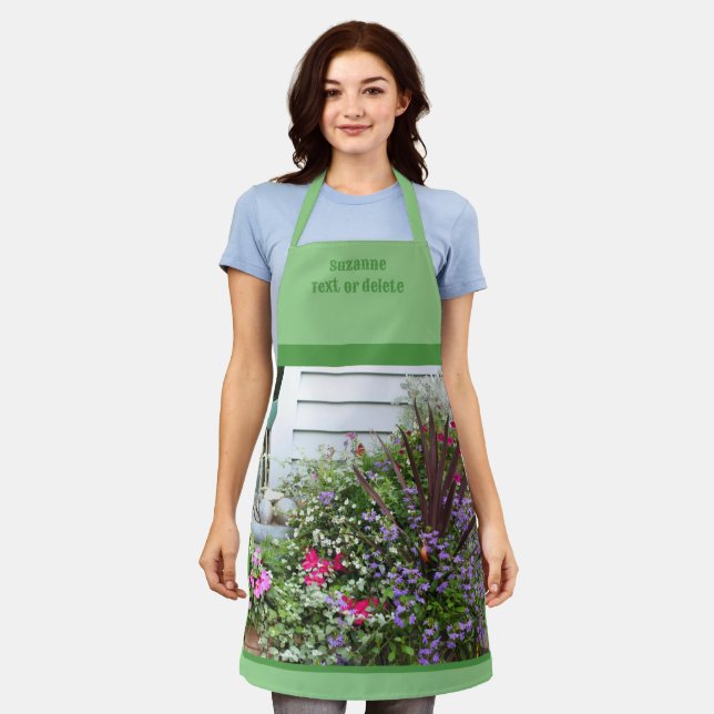 Tablier Jardin Fleur Jardin Personnalisé (Porté)