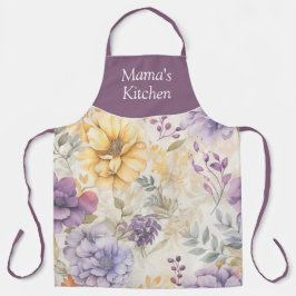 Tablier Jardin Floral Personnalisé sur toute l'impression