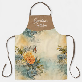 Tablier Jardin Floral Personnalisé sur toute l'impression