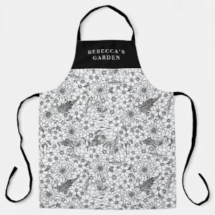 Tablier Jardin Personnalisé De Fleur sauvage De Protea Noi