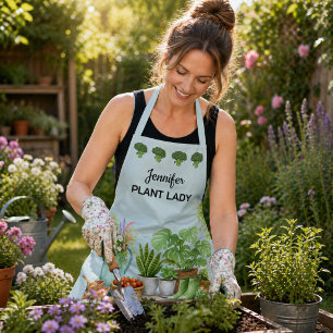 Tablier Jardin personnalisé mignon de Plant Lady