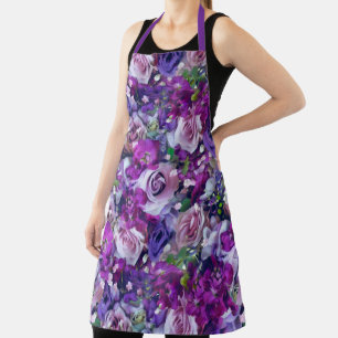 Tablier Jardin Rose violet