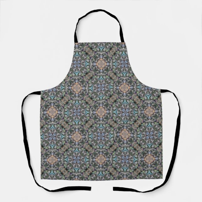 Tablier Jardin Succulent Abstrait Rosette Trellis Motif (Recto)