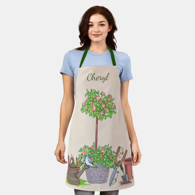 Tablier Jardinage personnalisé (Porté)
