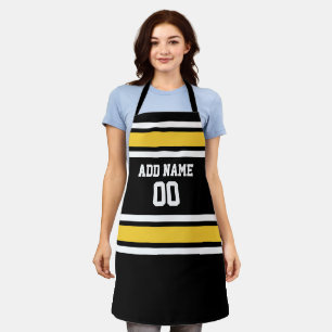 Tablier Jaune et Jaune Sports Jersey Nom personnalisé Num