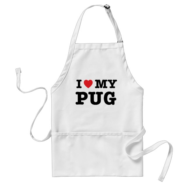 Tablier J'Coeur Mon Carlin Cuisine Apron (Devant)