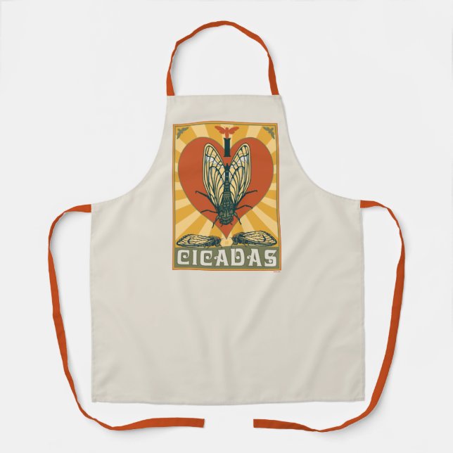 Tablier Je Coeur Cicadas (Recto)
