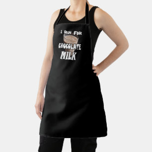 Tablier Je cours pour le lait chocolaté Running