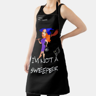 Tablier Je Ne Suis Pas Un Balayeur Drôle Halloween