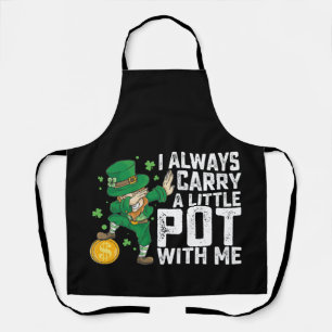 Tablier Je Porte Toujours Un Petit Pot Avec Moi, St Patric
