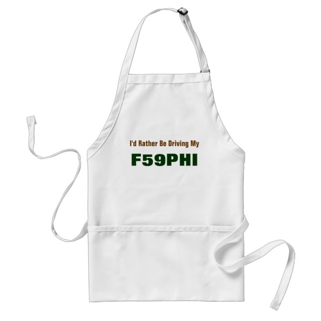 Tablier Je préférerais conduire ma F59PHI (Devant)