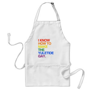 TABLIER JE SAIS FAIRE L'HOMOSEXUEL DE MARÉE DE NOËL - .PNG
