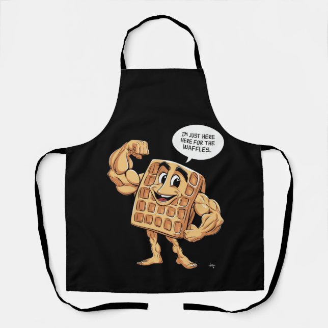 TABLIER JE SUIS ICI POUR LES WAFFLES (Recto)