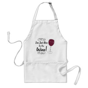 Tablier Je suis juste là pour le vin