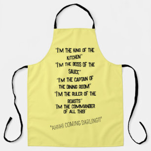 Tablier "Je suis le patron" Apron cuisine