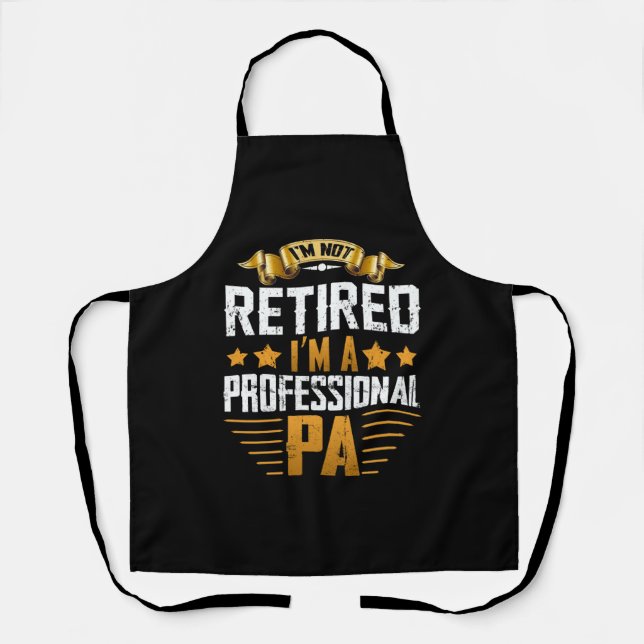Tablier Je suis retraité Je suis un PA professionnel (Recto)