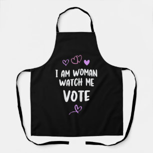 Tablier Je Suis Une Femme Qui Me Regarde Voter