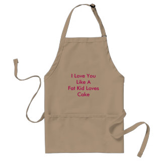 Tablier Je t'aime comme un gros gâteau d'amours d'enfant