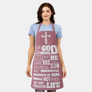 TABLIER JEAN 3:16 CAR DIEU AIMAIT SI LE MONDE