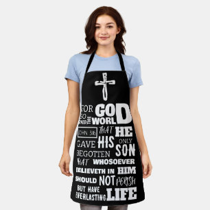 TABLIER JEAN 3:16 CAR DIEU AIMAIT SI LE MONDE
