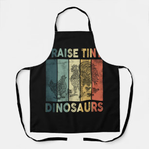 Tablier J'Élevais De Petits Dinosaures Poulet Rooster Hen