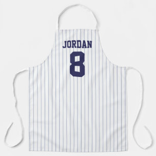 Tablier Jersey de baseball avec nom et numéro personnalisé