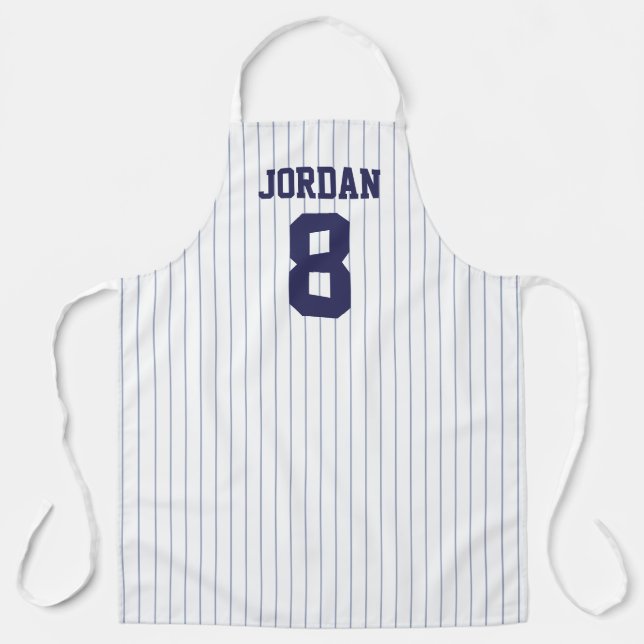 Tablier Jersey de baseball avec nom et numéro personnalisé (Recto)