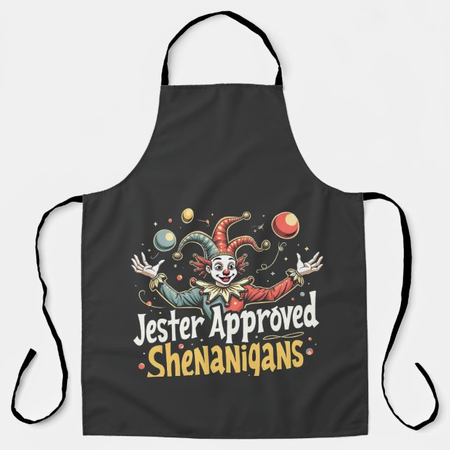 Tablier Jester Approuvé Shenanigans Circus Clown (Recto)