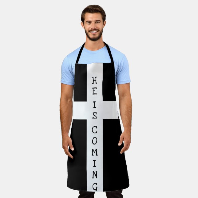 Tablier JÉSUS arrive bientôt (Porté)