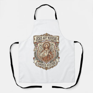 Tablier Jésus Art Nouveau Affiche Sacrée Jésus Art Nouvea
