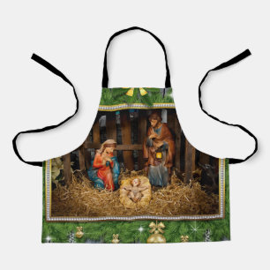 Tablier Jesus born manger