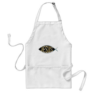 Tablier Jésus dans un symbole de poisson Zazzle HEART Apro