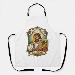 Tablier Jésus drôle Erreur 404 Humour Développeur Web Prog