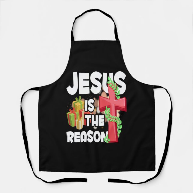 Tablier Jésus Est La Raison De La Saison Christian (Recto)
