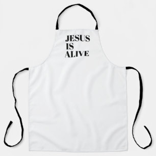 Tablier Jésus est vivant Christ est ressuscité Citations d