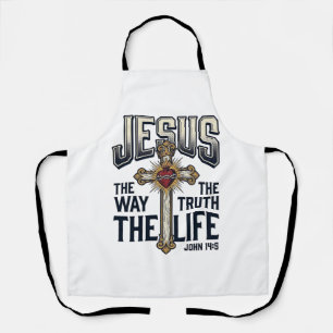 Tablier Jésus Le Chemin La Vérité La Vie Chemise Chrétienn