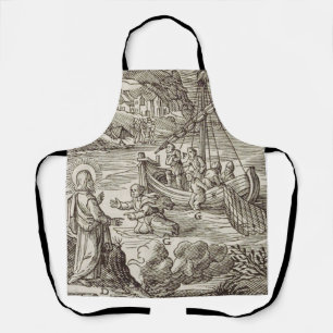 Tablier Jésus marchant sur l'eau